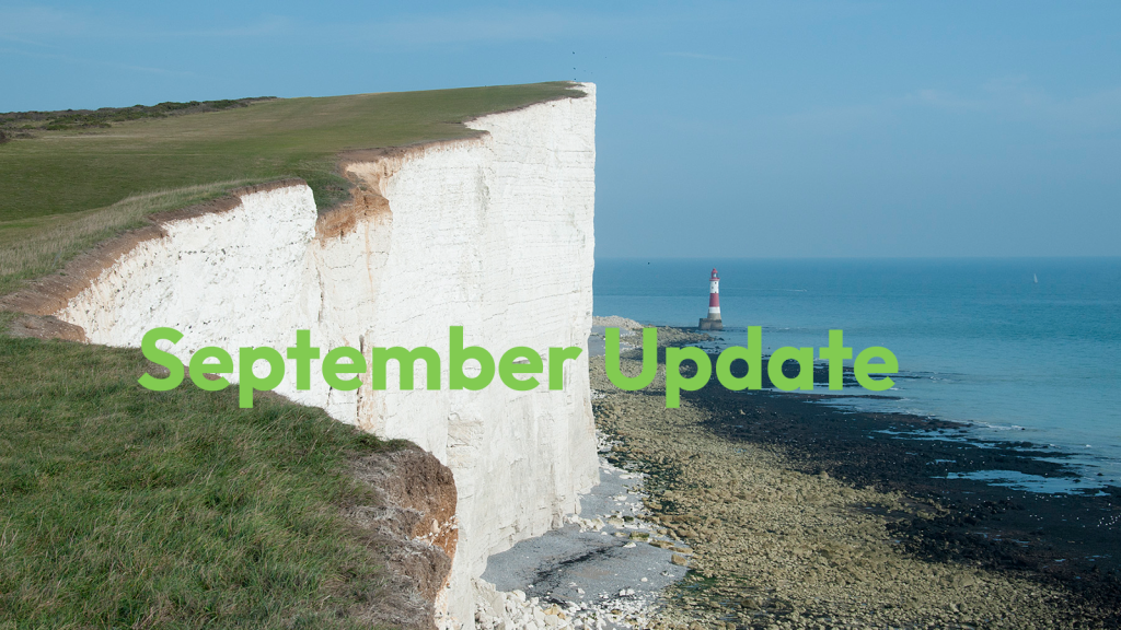 A picture of the Seven Sisters coastline featuring Beachy Head